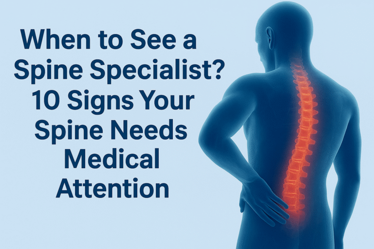 early signs of spine problems – when to see a spine specialist